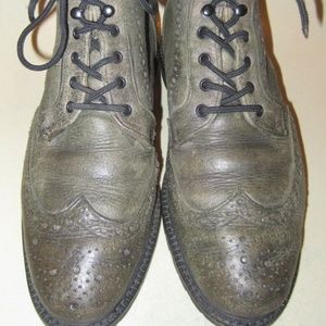 ALLEN EDMONDS Long Branch Wingtip Brogue Boots 8.5